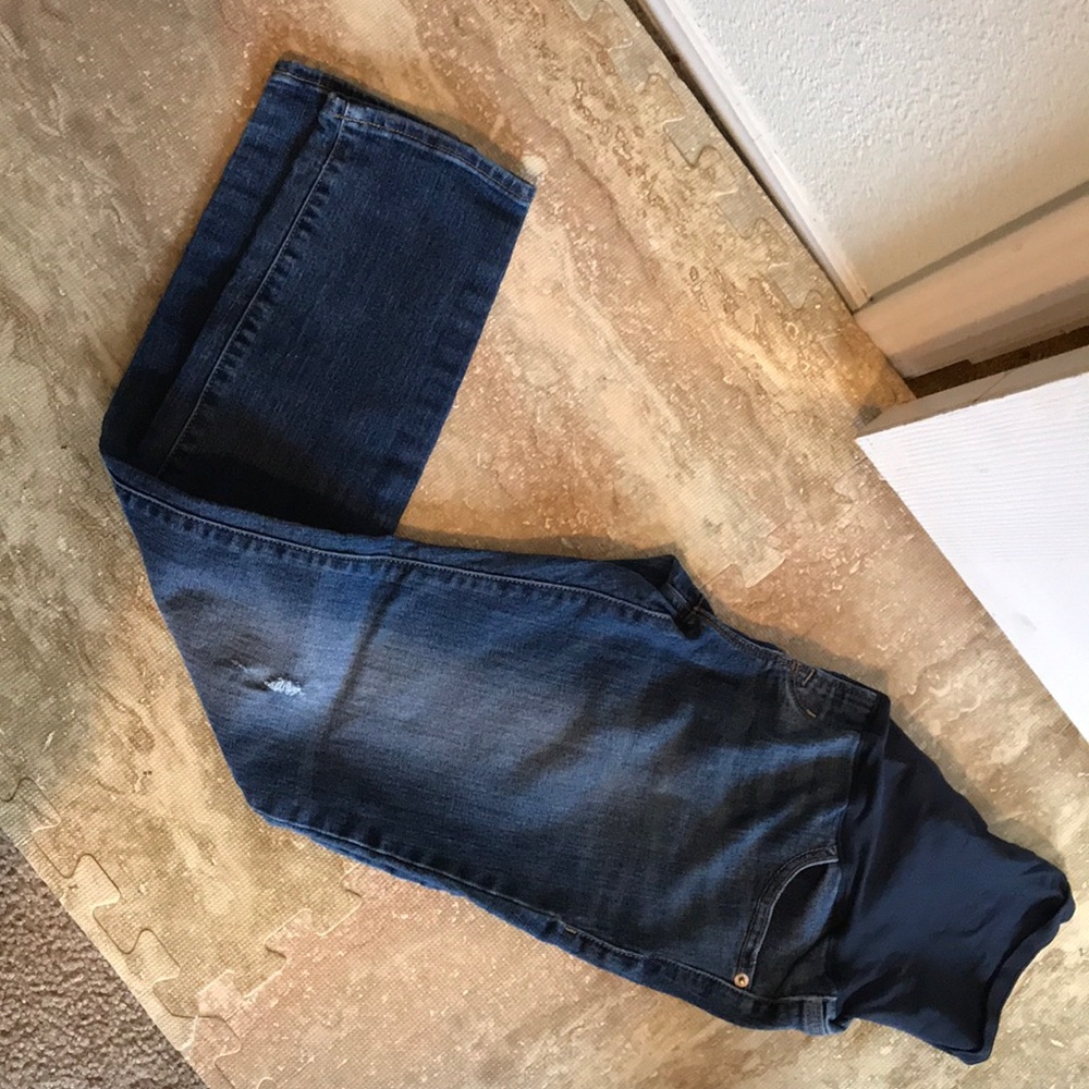 Old Navy skinny maternity jeans 6 Short blue